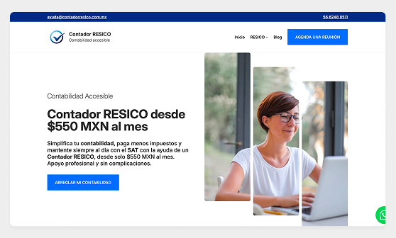 Proyecto WordPress para Contador RESICO